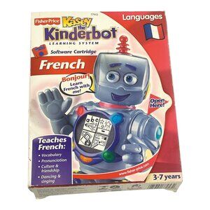 Fisher Price Kasey Kinderbot Learning System French Spanish Science Cartridges